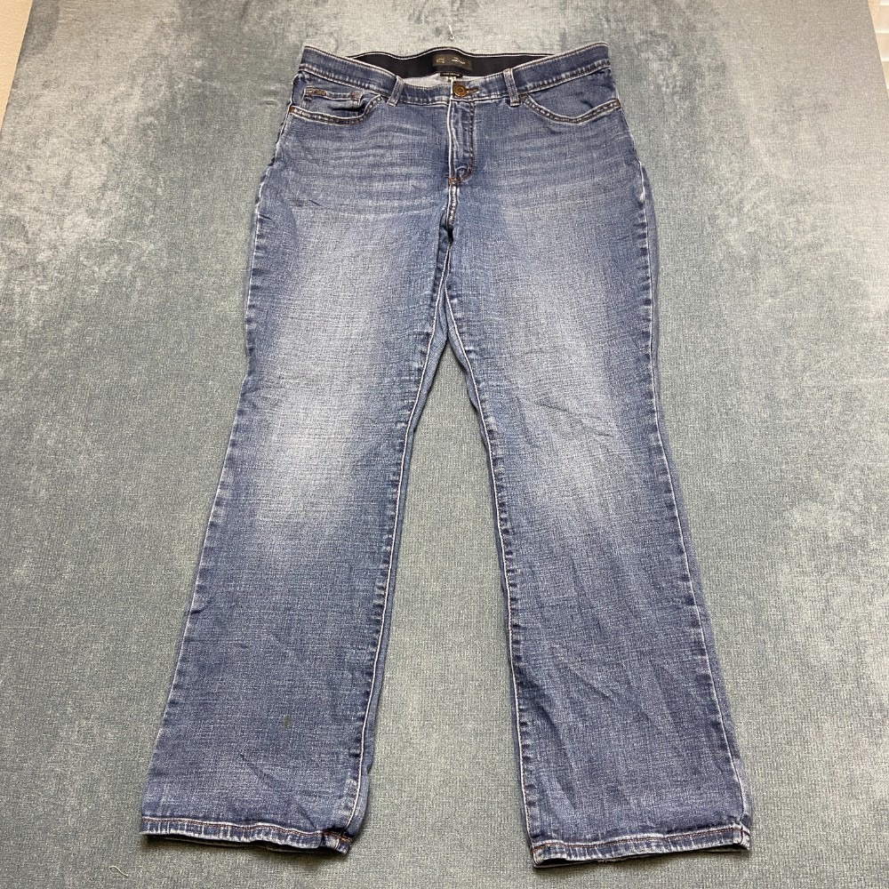 Lee Flex Motion Jeans Womens 34x29 Blue Denim Regular Fit Bootcut Leg Mid Rise